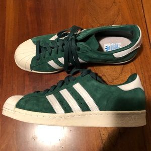 Men’s Green Sued Adidas Sneakers